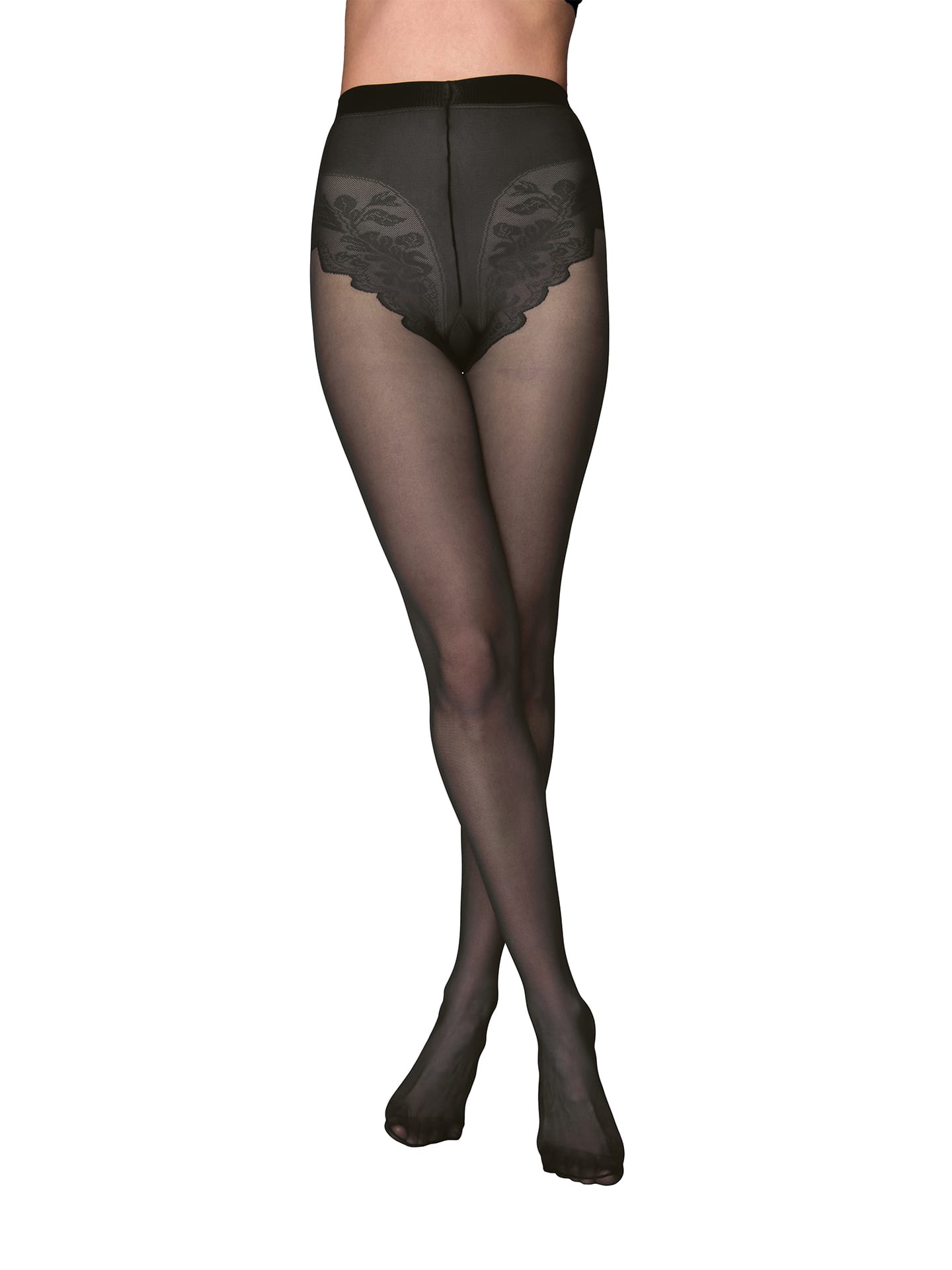 Dres Petra Elisa Lycra 15 DEN Bikini Negru